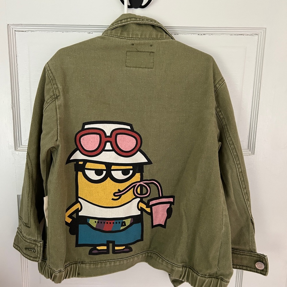 Zara Girls Minions Army Jacket
